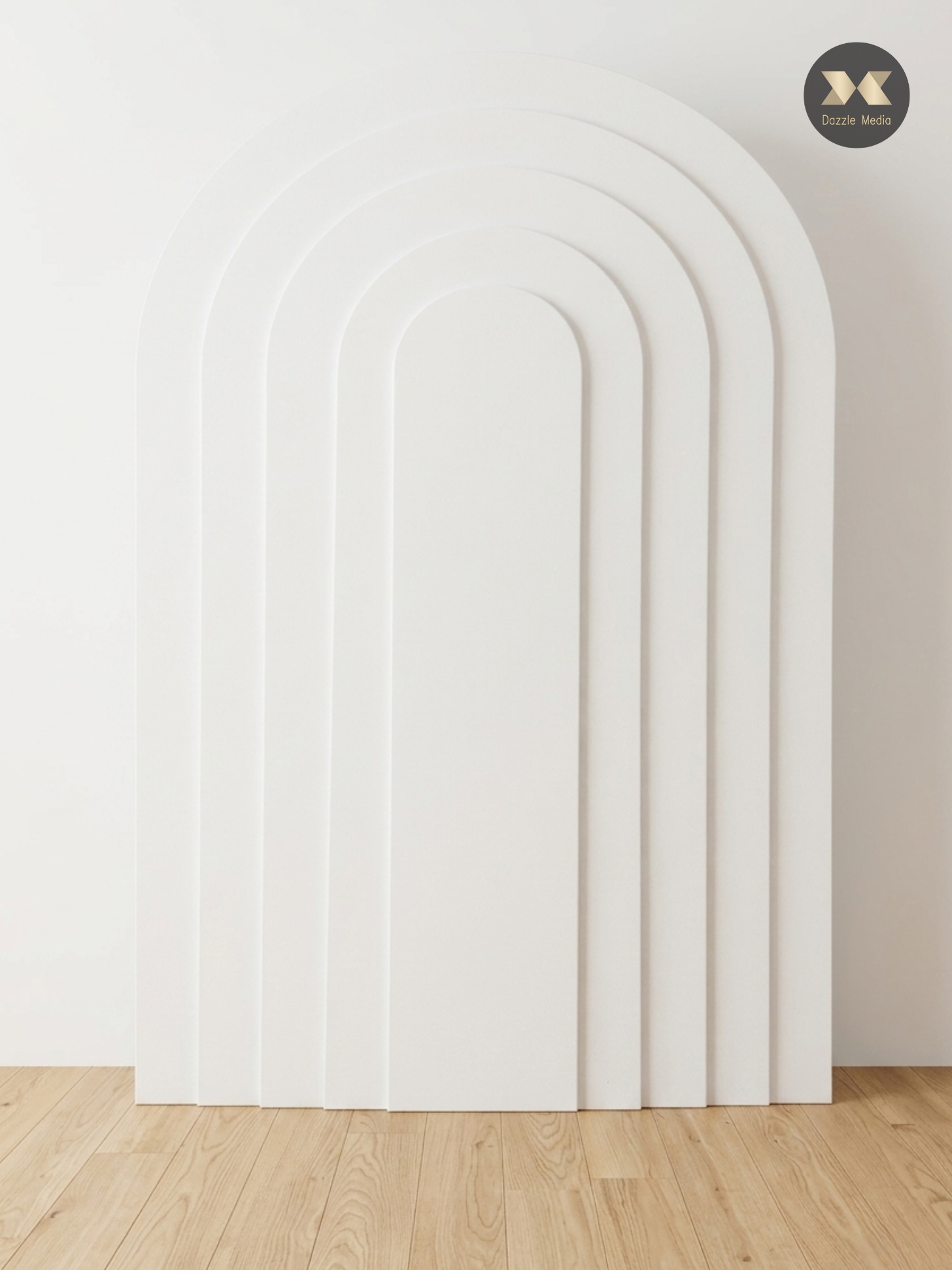 Multi Layered Stepped Arch Backdrop Hire Melbourne