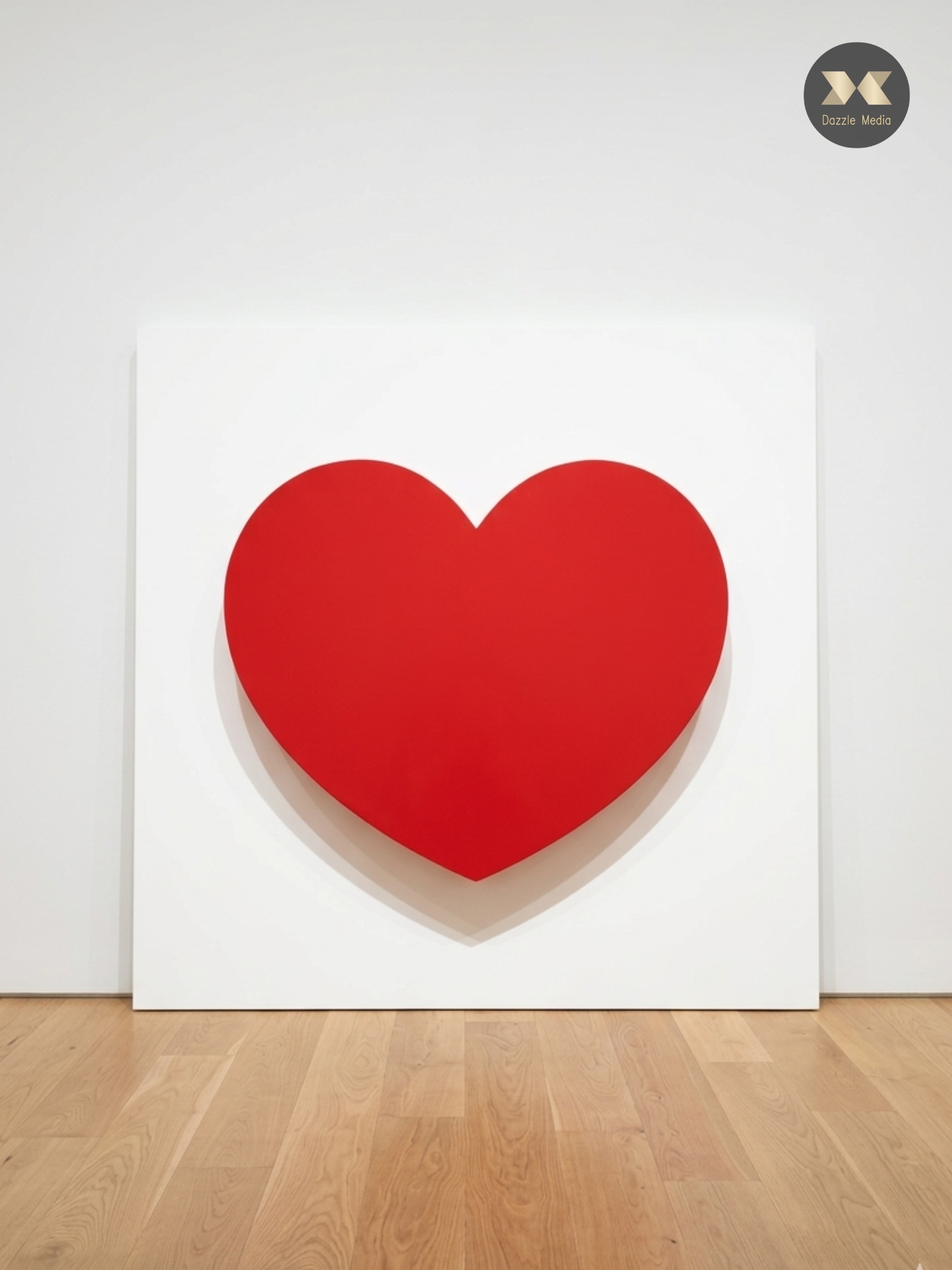 Red 3D Heart Statement Backdrop Hire Melbourne