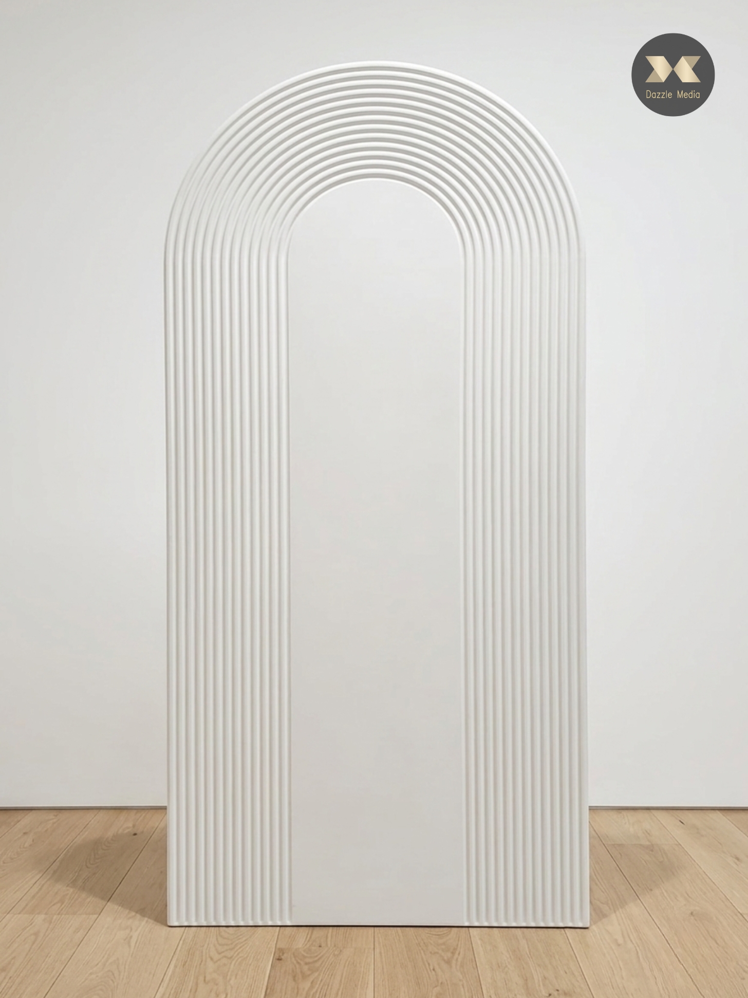 Ribbed Concentric Line Arch Backdrop Rental Melbourne