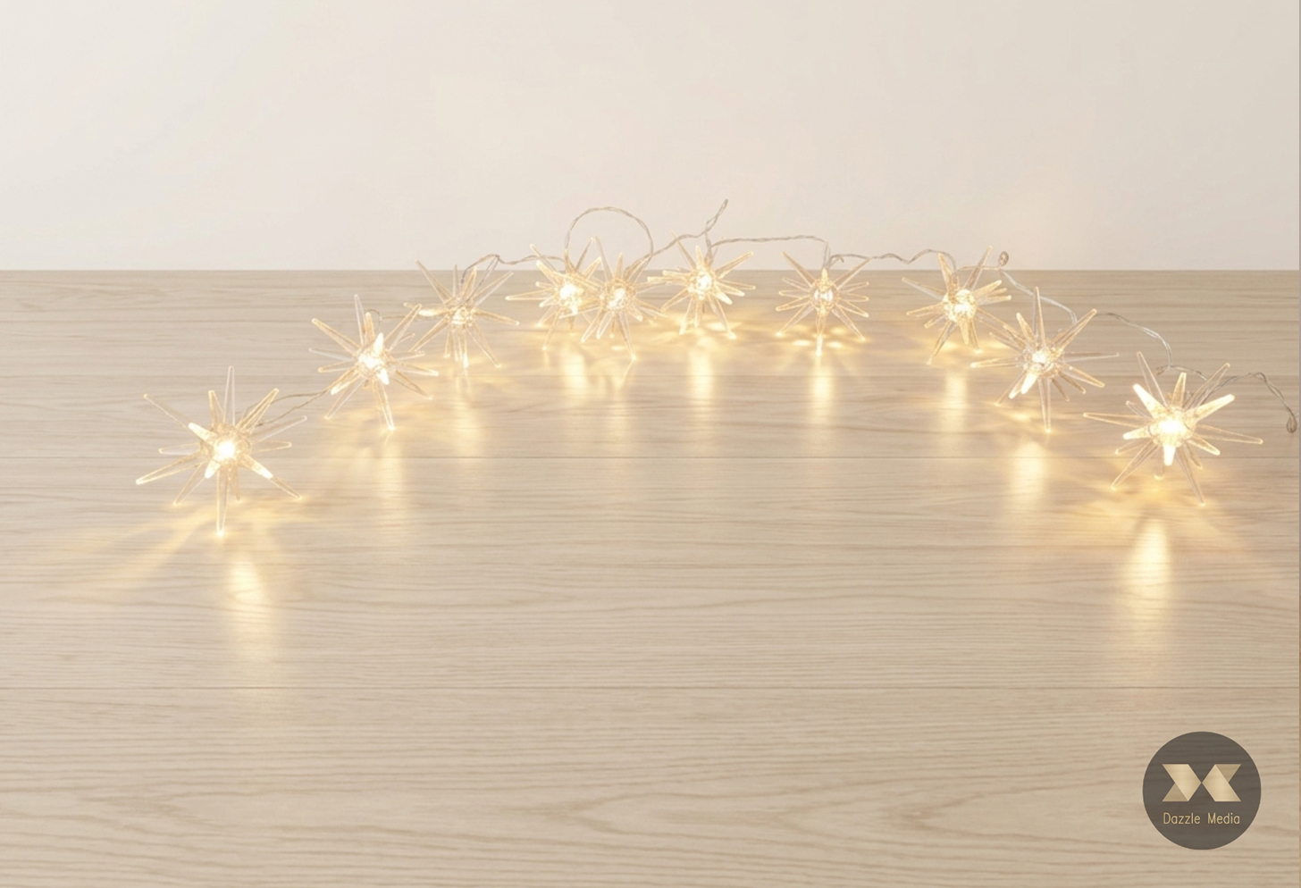 Warm White Starburst LED String Lights Rental